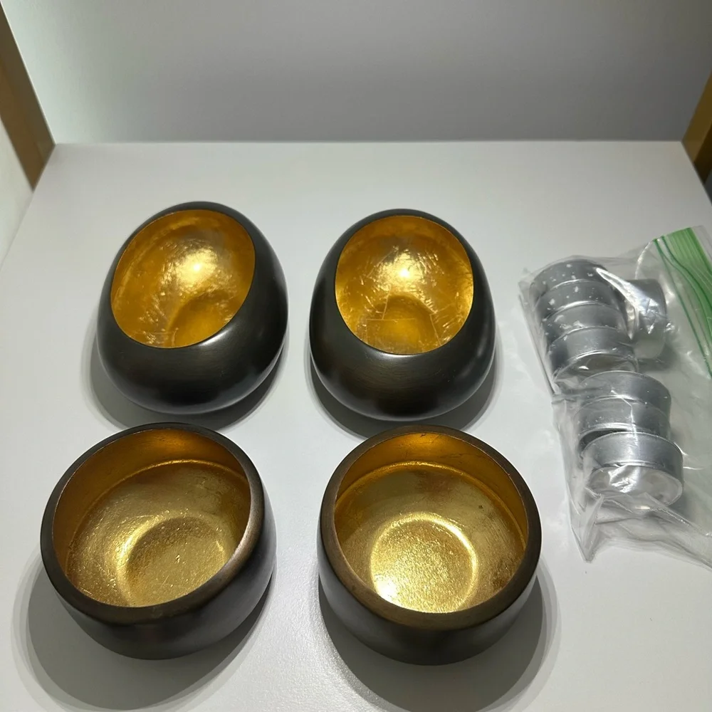 Crate&Barrel Bronze Votive Holder